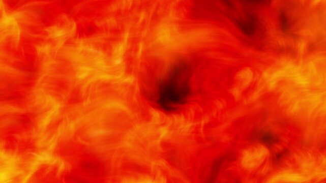 4K Intense swirling inferno flames vfx stock background with red hot burning fire vortex and blazing heat overlay
