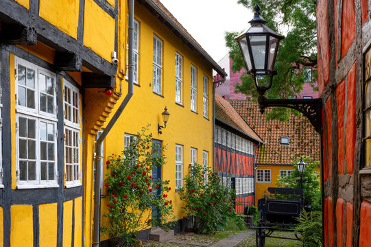 Kolding, Hafenstadt am Koldingfjord, D&auml;nemark. Stadtszene