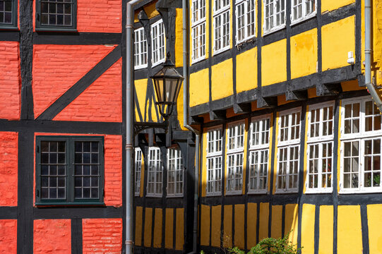 Kolding, Hafenstadt am Koldingfjord, D&auml;nemark. Stadtszene