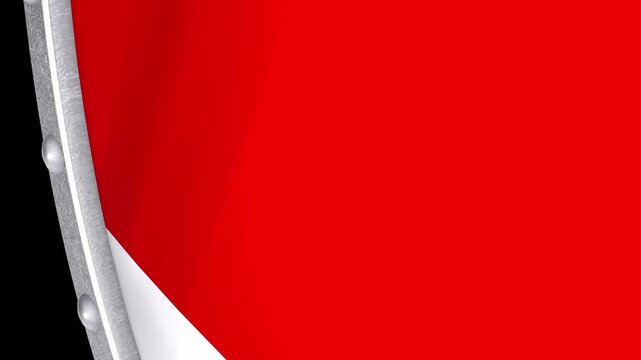 Metallic Shield Transitions with the Flag of Emirate of Sharjah and Ras Al Khaimah of United Arab Emirates