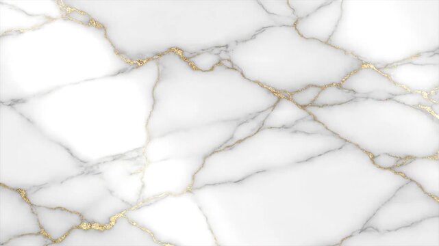 Elegant white marble texture with luxurious gold veins pattern background
