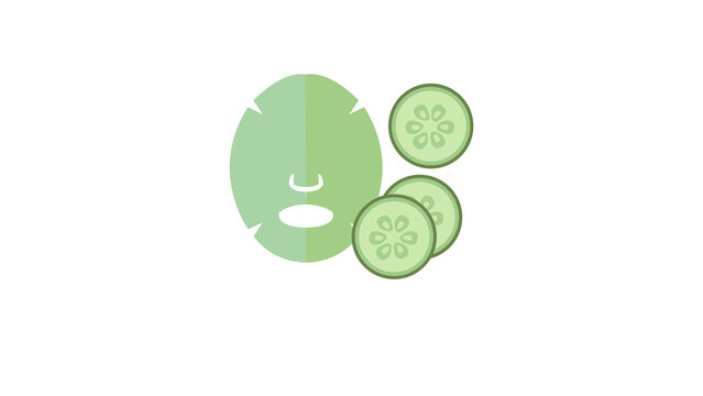 Sad green emoji face with frowning expression on transparent background