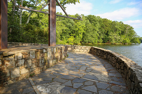 The shoreline of Stone Mountain