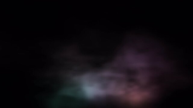 Dark atmospheric abstract background with ethereal glowing purple light smoke.