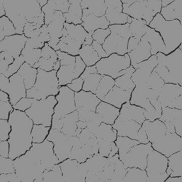 Gray Cracked Surface Texture