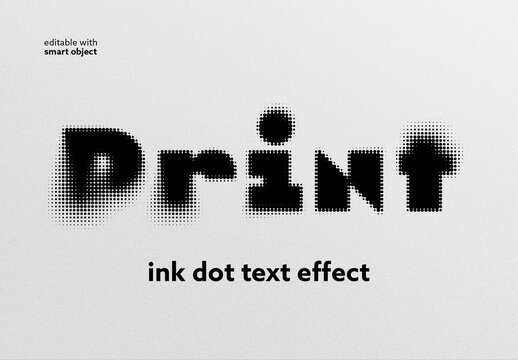 Ink Dot Text Effect