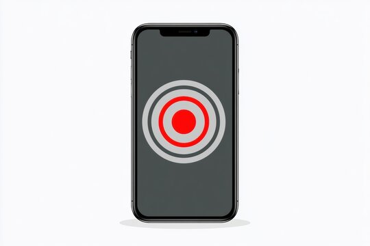 A phone vibrates and shows waves without any notifications. This represents the anxiety linked to phone addiction.
