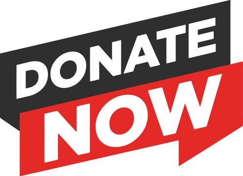 Donate now button for charity and fundraising campaigns online