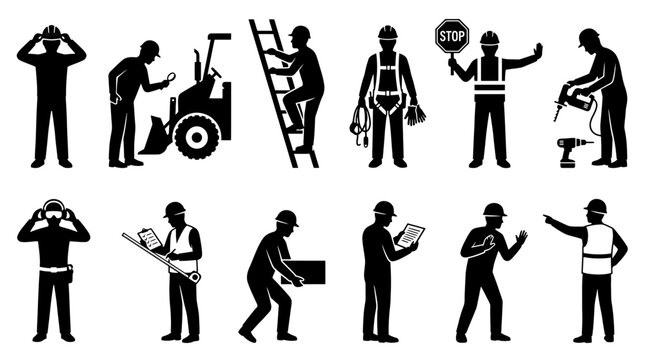 silhouettes of people