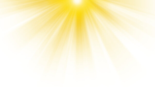 overlay effect. sun light flare. effect sunshine glow. bright heavenly effect. sunlight morning. on transparent background. PNG file
