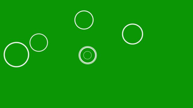 Minimal cartoon firework animation with white ellipse burst elements on green screen background beautiful motion graphics asset for corporate videos and cinematic logo reveal 4k video.