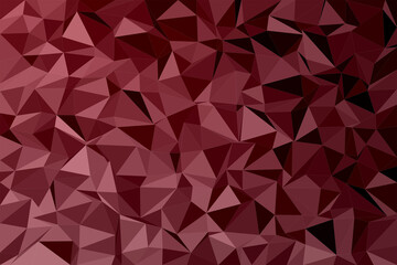 Obraz premium A red low-poly polygon background with faceted triangles creates a bold, modern texture, ideal for tech, posters, branding, and presentation designs.