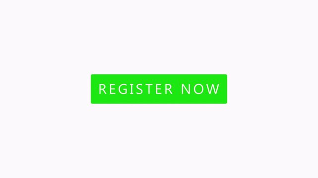 Glowing  Neon "Register Now" Text Animation on transparent Background.Neon Light "Register Now" Signboard Motion Graphic for Webinars with alpha channel in 4k.