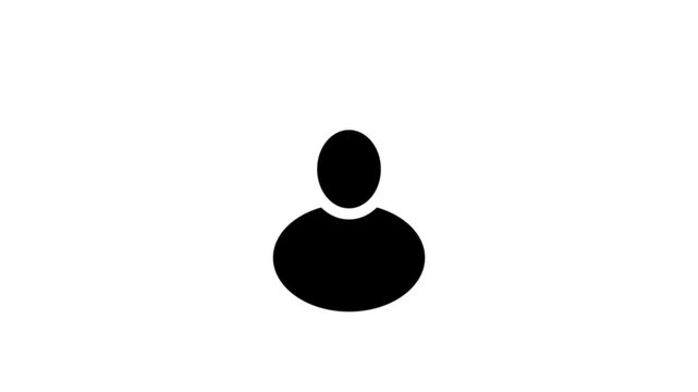Add user icon animated on green