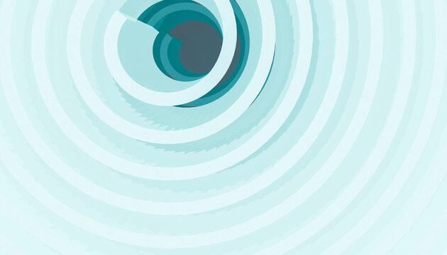 Abstract minimal background with blue radial concentric circles