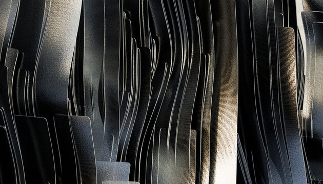 Abstract dark metallic textured background with dynamic waves