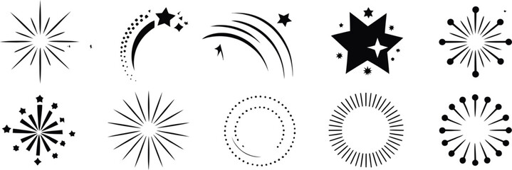 Fireworks Confetti Celebration Icon vector illustration featuring festive explosion party decorations festival event symbols holiday greeting and entertainment graphics © Rashed