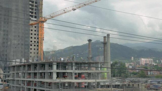 Medell&iacute;n, Colombia &ndash; 07-01-2026 &ndash; Affordable Residential Housing Development and Urban Expansion in a Metropolitan Landscape, Video Recorded in 4K at 60fps