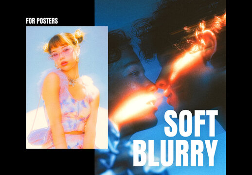Soft Blurry Photo Effect For Vertical Poster And Portrait Design
