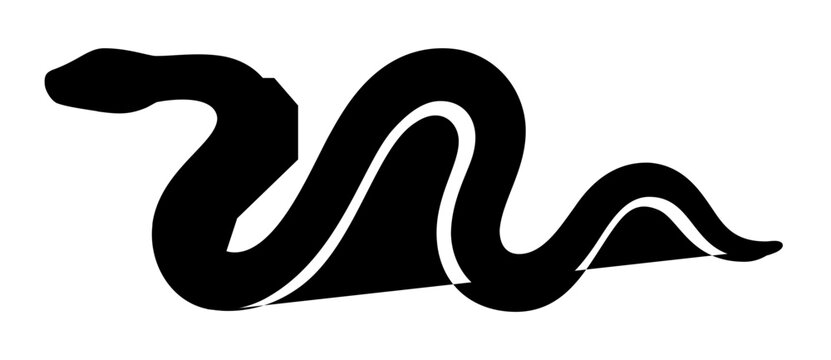 Clean flat vector line icon of a coiled snake, useful for reptile care apps, zoo signage, wildlife lessons, terrarium shops, and warning labels.