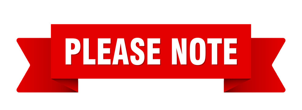 please note ribbon isolated on transparent background. please note ribbon