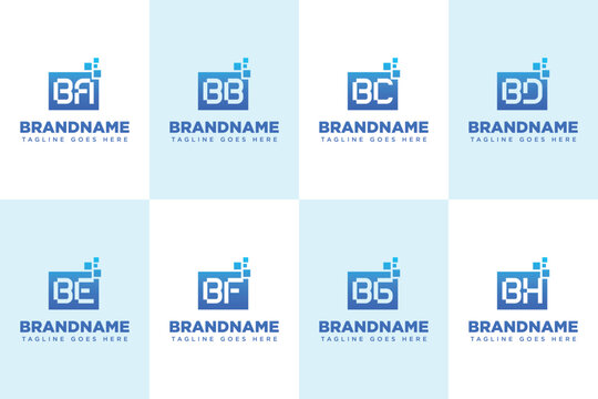 Letters BA BB BC BD BE BF BG BH Data Tech Logo, innovation, and digital solutions, innovation, and digital solutions