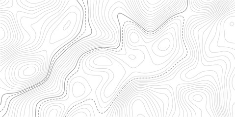Topographic map background geographic line map with elevation assignments.Topography and geography map grid abstract backdrop. vector illustration. © MDSOHEL
