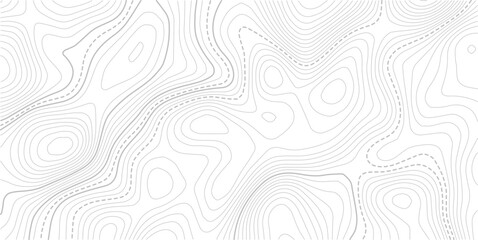 White geographic contour map. Abstract outline grid.Abstract Contour Topographic Line Pattern in Black and White, Elevation map. © MDSOHEL