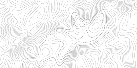 White geographic contour map. Abstract outline grid.Abstract Contour Topographic Line Pattern in Black and White, Elevation map. © MDSOHEL