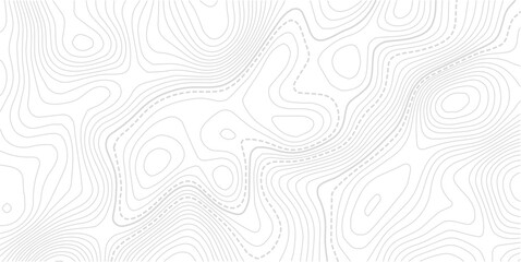 White geographic contour map. Abstract outline grid.Abstract Contour Topographic Line Pattern in Black and White, Elevation map. © MDSOHEL