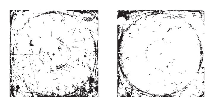 Retro Vinyl Sleeve Overlay Texture with Dust, Scratches and Aged Film Effects