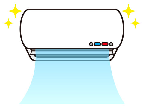エアコンのベクターイラスト素材5