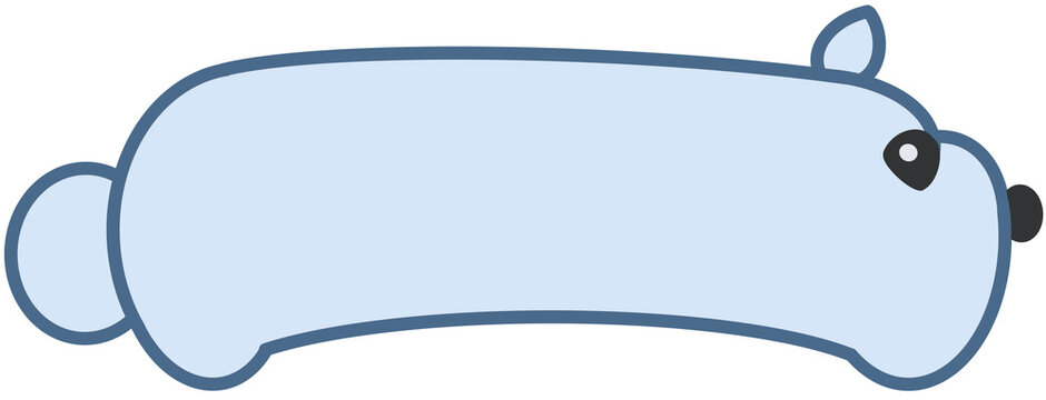blue speech bubble frame