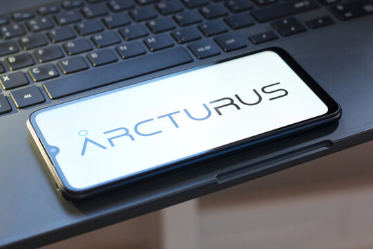 In this photo illustration, the Arcturus Technologies logo is seen displayed on a smartphone screen.