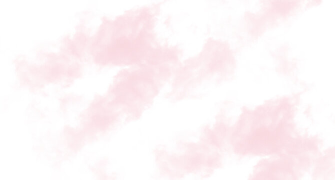 Soft pink fluffy clouds floating in the dark night sky creating a dreamy and ethereal atmosphere for design projects