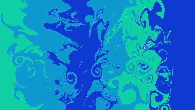 abstract blue background with flowers