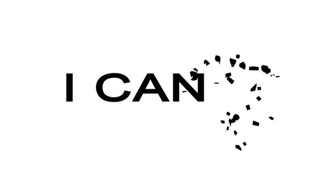 minimalist elegant motivational words animation video