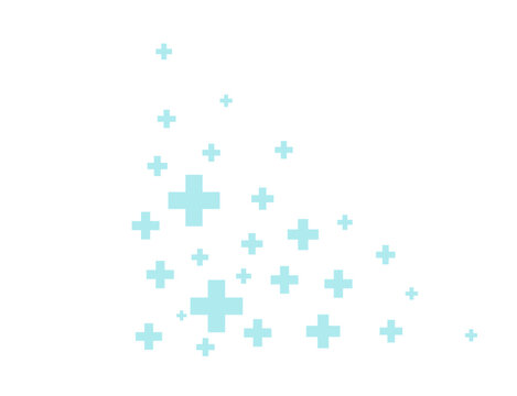 light blue medical plus signs pattern