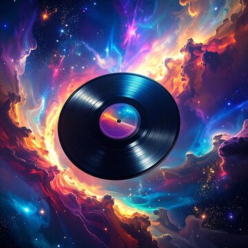 Spacey vinyl record graphic