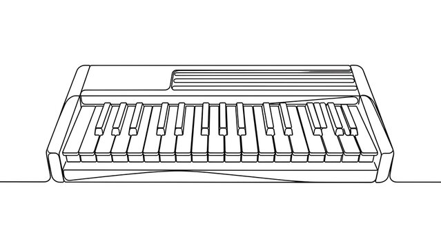 Black and white xylophone illustration on white background.