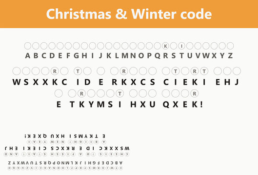 Christmas printable winter code breaker worksheet for kids with secret message cipher and holiday brain teaser for classroom activity or home schooling