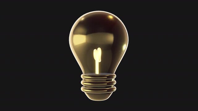 A golden moving 3D object with alpha for easy drag and drop.

