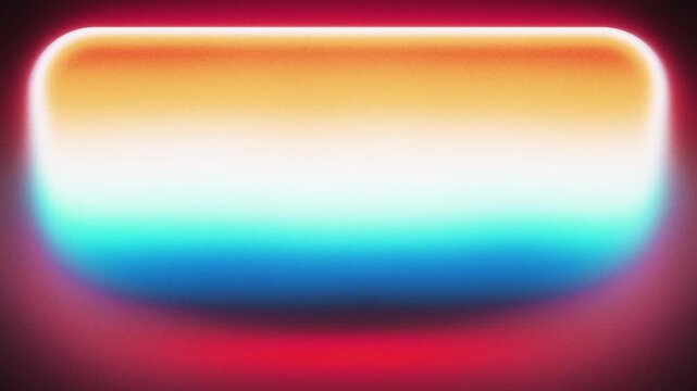 Colorful warm and cool gradient capsule shape on dark background, seamless loop as a modern SaaS and opening title backdrop for social media and tech content 16:9