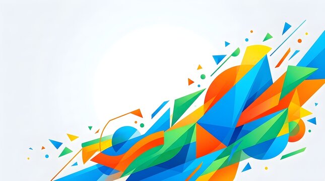 Colorful Geometric Abstract Background Design