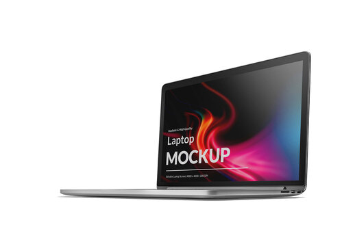Notebook Half Side View Mockup Realistic Template for Visual Identity Showcase