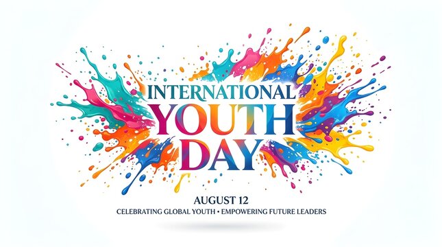 International Youth Day Color Splash Banner