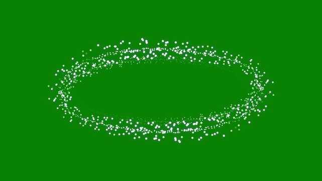 Fantasy glitter ball sparkle particle trail with glowing twinkling ball, magical fairy dust swirl, luxury shimmer effect, elegant bokeh starlight motion, premium overlay animation on green screen, 4k