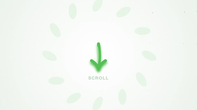 Animated Scroll Down Arrow Motion Graphics Loop
