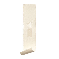Obraz premium Closeup of a roll of masking tape partially unrolled with a slight curl at the end.