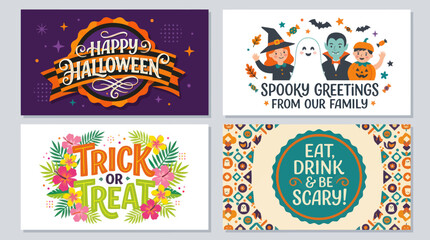 Halloween holiday celebration greetings © MBG